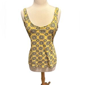 GAP Factory Yellow Patterned Tank Top Small